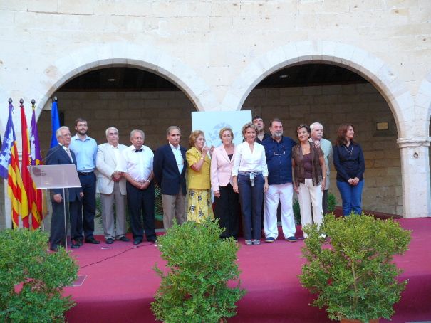 Homenatge als veterans del Club Hispania al Castell de Bellver