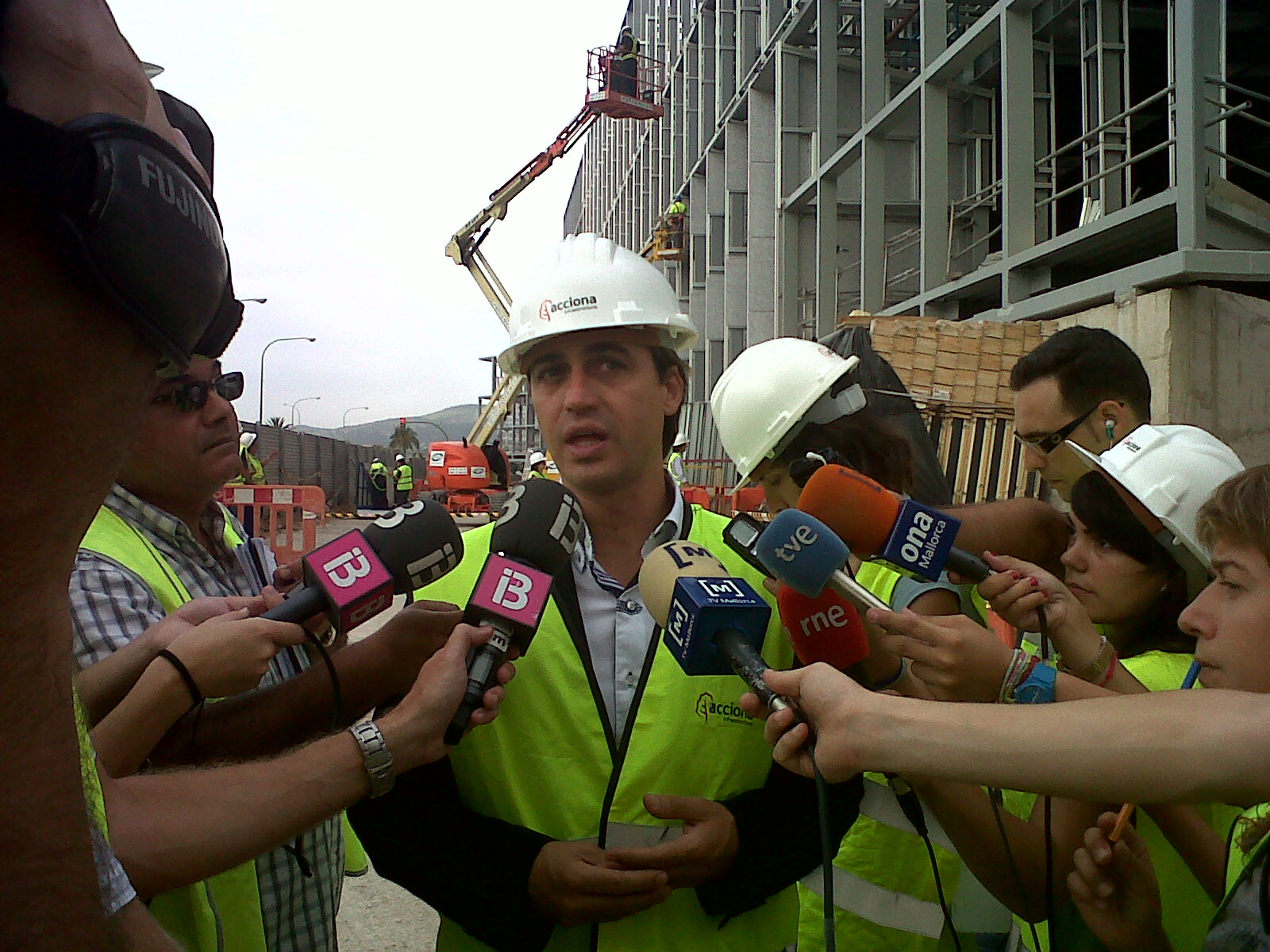 Reanudadas las obras en el Palau de Congressos tras alcanzar un acuerdo Cort, Govern y Acciona 