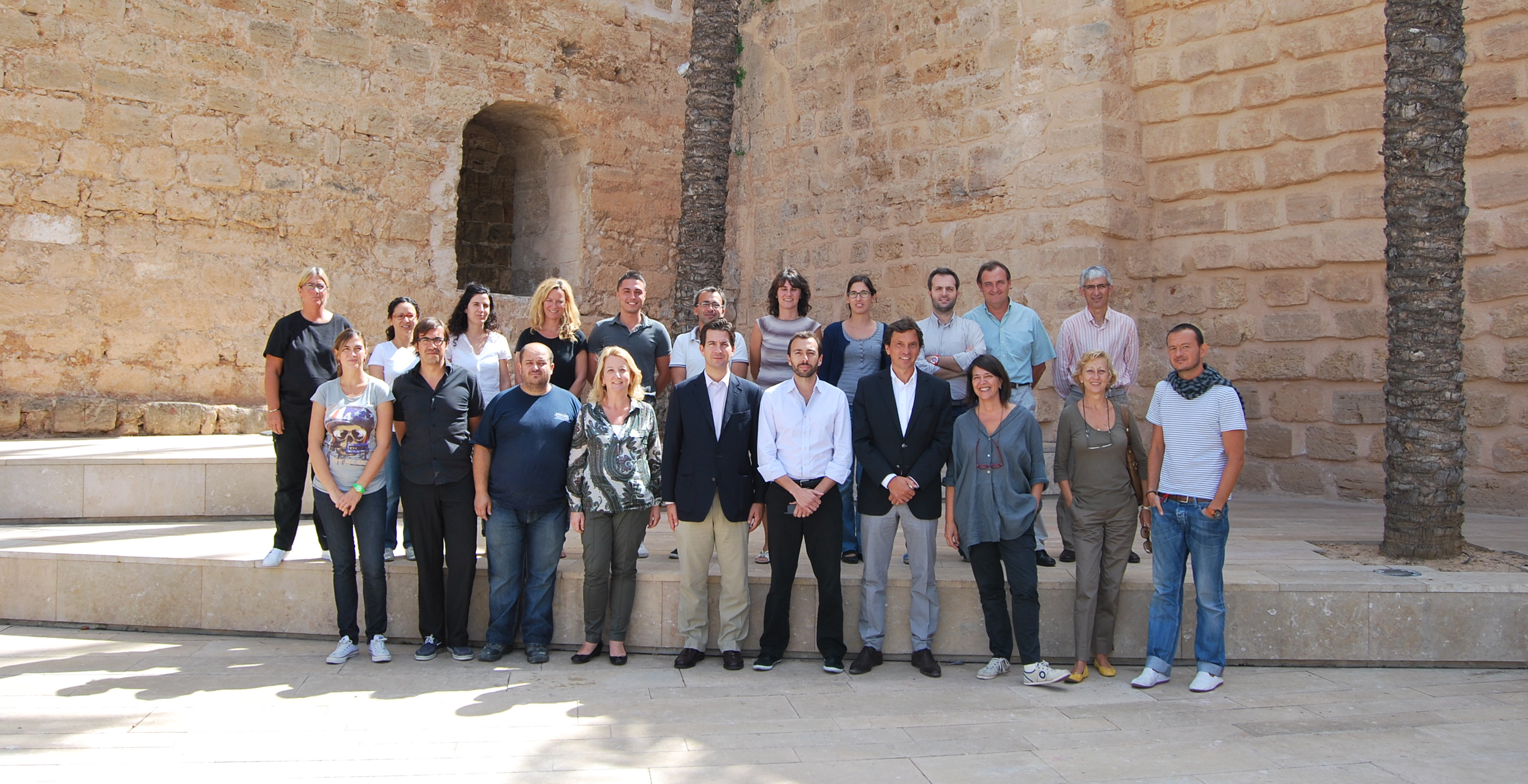 El alcalde visita a los trabajadores del Casal Solleric y del Museo Es Baluard