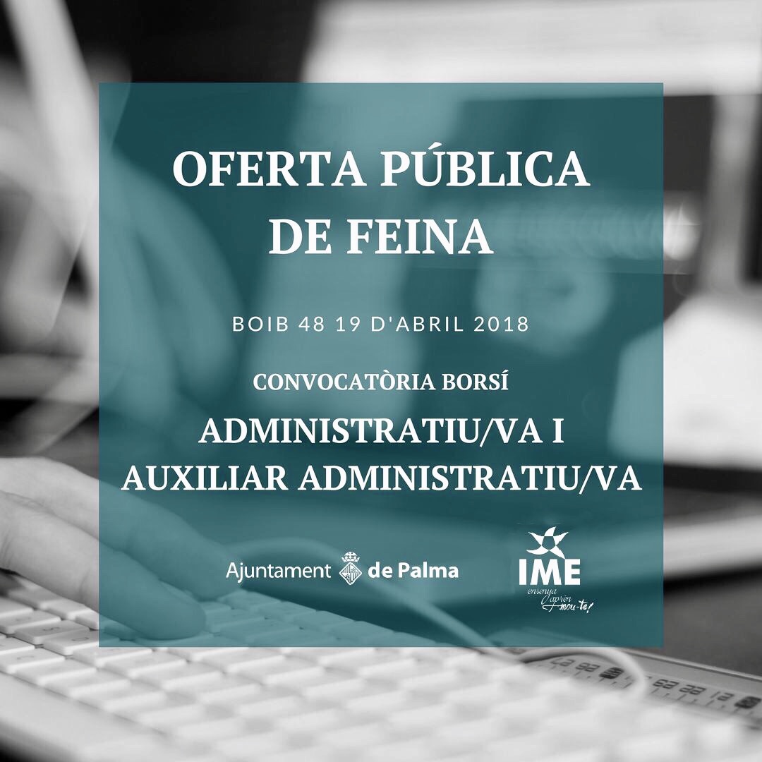 Places Auxiliar i administratiu