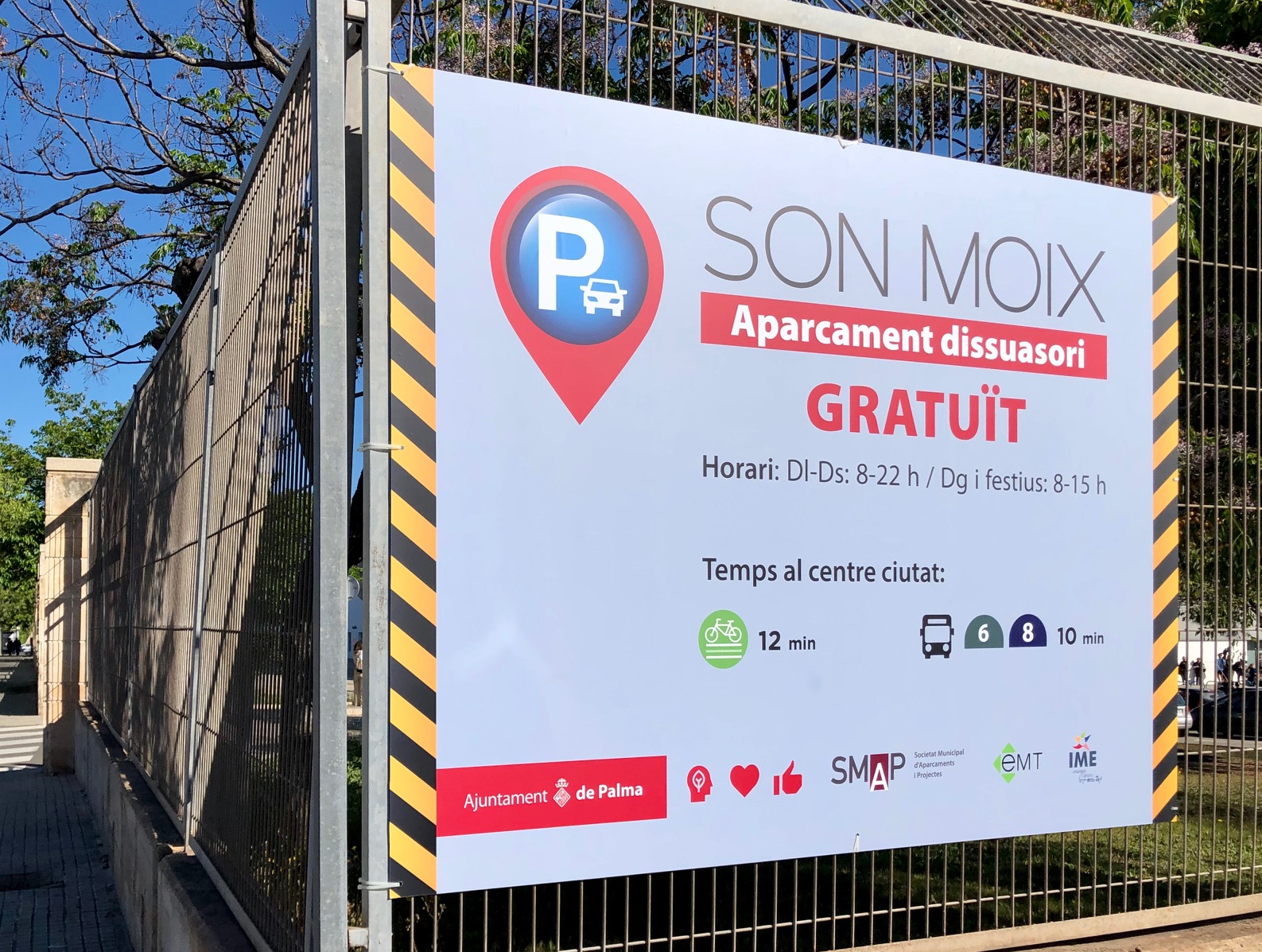 cartel parking disuasorio Son Moix