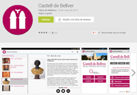 Pantalla APP Audioguia Castell de Bellver